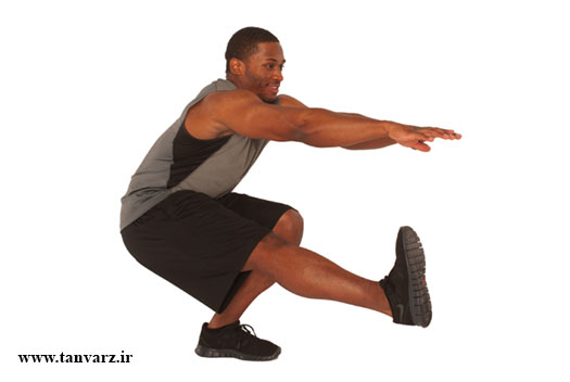 اسکوات با یک پا