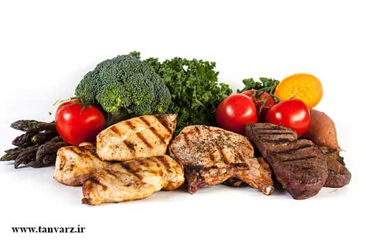 افزایش رشد ماهیچه با رژیم غذایی