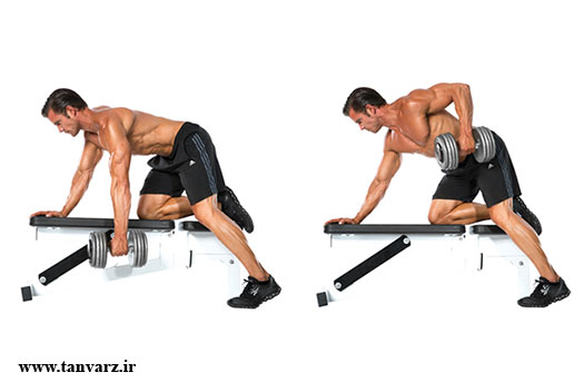 پاروی خمیده با یک بازو