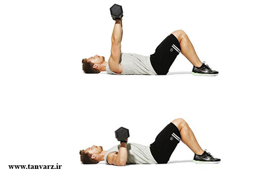 پرس دمبل درازکش