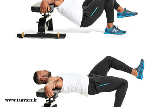 فشار بر باسن با یکپا