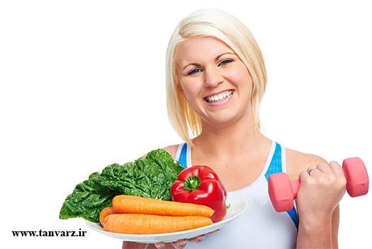 تغذیه بدنسازی بانوان